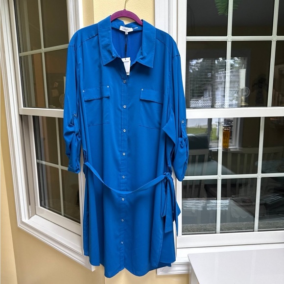 Calvin Klein Tops - Calvin Klein 3x Blue Dress or Tunic NWT